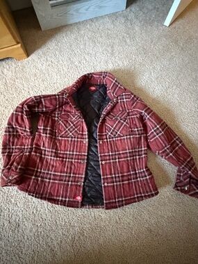 Dickies Red Plaid Utility Jacket